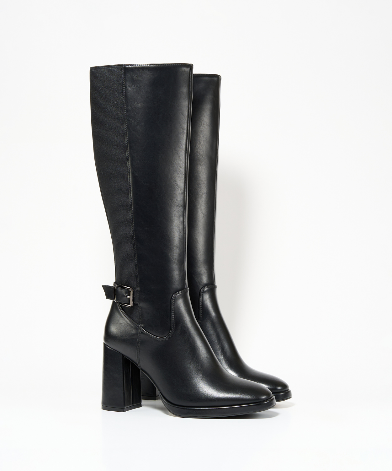 Botas altas tac&oacute;n hebilla image number null